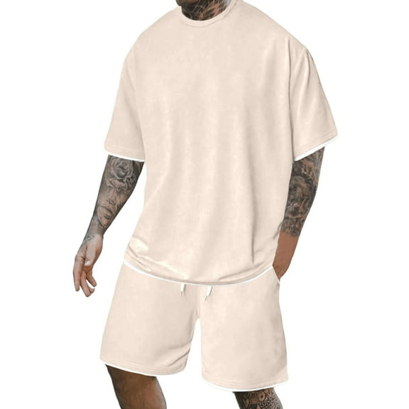 Afdoent Mens Two Piece Outfits Men's Suits Casual And Relaxed Fit For Everyday Wear Gatherings And Parties Two Piece Outfit With Stretch For Summer Beach Vacation Outfits