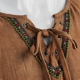 thumbnail image 6 of Viking Tunic, Medieval Tunic Robe, Belt Bracers Viking, Renaissance Long Shirt, Medieval Tunic Robe With Belt and Bracers Viking Renaissance Long Shirt Costume for Renaissance Fair, Brown XXXL, 6 of 8