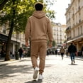 thumbnail image 5 of Fabrcox M-5XL 2 Piece Sweatsuits for Men Fleece Lined Hoodie Sweatpants Set Causal Athletic Workout Sweatshirt Joggers Mens Tracksuit Set 4XL, 5 of 7