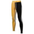 thumbnail image 1 of FashionOutfit Men's Two Color Blocked Drawstring Ankle Zipper Track Pants, 1 of 1