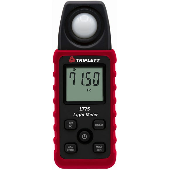 Medidor de luz digital Triplett LT75 de hasta 400 000 Lux y 40 000 Fc