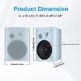 thumbnail image 2 of Altavoces exteriores Herdio de 6.5 pulgadas con cable, impermeables, 800 W, 2 of 4