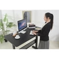 thumbnail image 2 of ApexDesk 55" Modern Metal and Wood Pneumatic Height Adjustable Desk in Black, 2 of 2