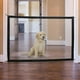 thumbnail image 2 of Puerta de malla para mascotas, para perros y gatos, protección para cocina, 7 1/43 x 28 pulgadas, palos de seguridad Negro2 110x72cm, 2 of 9