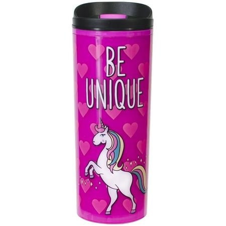 Mainstays 18 Oz. Be Unique Unicorn Coffee Travel Mug