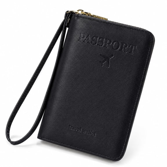 Multi-Functional RFID Passport Wallet, 2026 New Passport Holder and Cover with Phone Pocket, Multi Compartment Zipper Travel Wallet Organizer for Men Women, Cards Cash Tickets