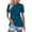 Blue, variant on Women's 2026 New Short Sleeve T-Shirt, Solid Color Button Down Collar Fashion Casual Top, Loose Fit Blouse for Summer Everyday Wear and Stylish Comfort Black XXL