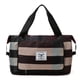 thumbnail image 1 of Mochila Bolsa de lona a cuadros, ligera, plegable, para gimnasio, para nadar, senderismo (rojo vino) Tmvgtek Para Estrenar, 1 of 9