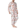 thumbnail image 2 of Disketp Tropical Corals Seahorse for Pajamas Set Long Sleeve Sleepwear Mens Button Down Nightwear Pj Sets-XX-Large, 2 of 7
