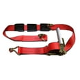 thumbnail image 2 of 2" x 11 Ft 3-Point Ratchet Strap w/Wire Hooks For Auto Hauling | RED, 2 of 5