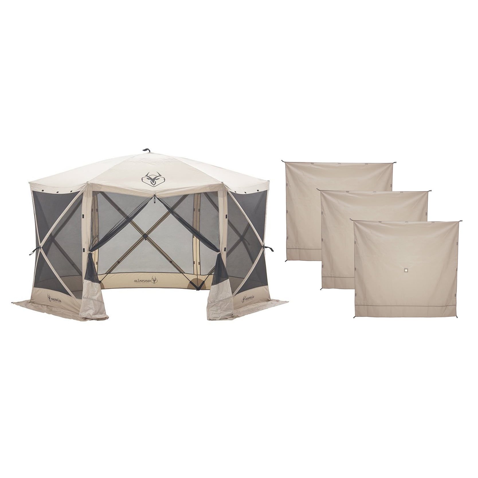 Gazelle 8 Person 6 Sided 124" Portable Tent Wind Panels - Walmart.com