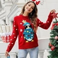 thumbnail image 3 of IFFEI Chandail de Noël Laid pour Femmes Imprimé Original Col Rond Festival, 3 of 6