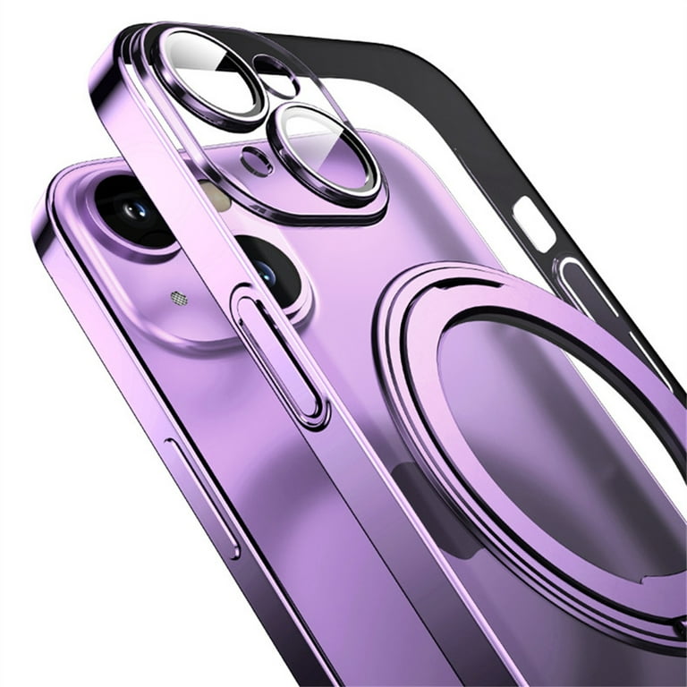  Magnetic Case for iPhone 15 Pro Max/15 Pro/15 Plus/15, Durable  Liquid Silicone Cover Support Wireless Charging Kickstand Case,Pink,15 Pro  6.1'' : Cell Phones & Accessories