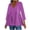 P-Purple, variant on HKEJIAOI 3/4 Length Sleeve Gradient Color Tops Casual Trendy Shirts Loose Fit Flowy Pullover Top Blouse, O-Green XL