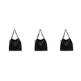 thumbnail image 4 of Jumpingount Bolso de cadena plegable de PU, lujoso y práctico para mujer, bolso de hombro con cadena, bolso de hombro con cadena, negro (cadena Type1 NO1, 4 of 6