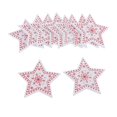 thumbnail image 4 of Rebanadas De Con De Estrella Para Decoración De Manualidades De Bricolaje De Patchwork (10 Piezas, Forma De Estrella De Con blanco Gloria colgantes de dijes de madera natural, 4 of 9