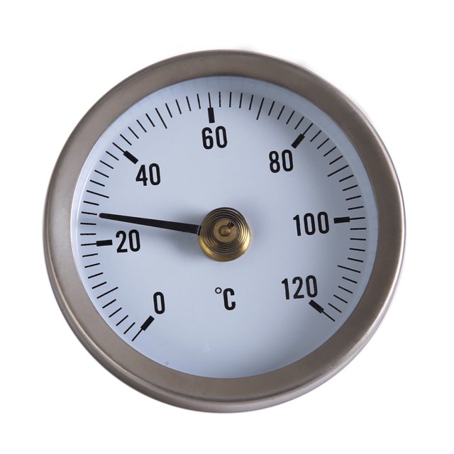 Sywqhk Termómetro de tubería Medidor de temperatura con resorte con clip 0-120 ℃ 63 mm Dial Dia Sywqhk Para estrenar