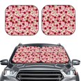 thumbnail image 2 of Goofa Rose Flowers Pattern 2 Piece Car Windshield Sun Shade Foldable | Front Windshield Shade for Sun, Heat and UV Rays | Sunshade for Car Front Window-Small, 2 of 7