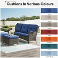 thumbnail image 7 of OPOHORO Outdoor 10-Piece Deep Seat Cushion,25"x 22", Water Resistant, Fade Resistant, Deep Seat Bottom and Back Cushion for Chair, Sofa, and Couch,Gray, 7 of 7