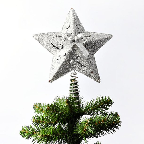 Adorno Para Árbol De Navidad De 20Cm, Adornos Navideños, Estrella Superior De Árbol De Hierro Forjado Para Decoración Del Hogar sonducket HA045228-04