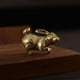 thumbnail image 4 of Estatua de conejo de Metal Soledad Estilo B, 4 of 7