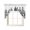White, variant on Modern Country Kitchen Swag Valances for Windows, Abstract Global Landmarks Blue Swag Valances Curtains for Living Room, Rod Pocket Window Treatments for Bathroom, Bedroom, Cafe, 56"x36"