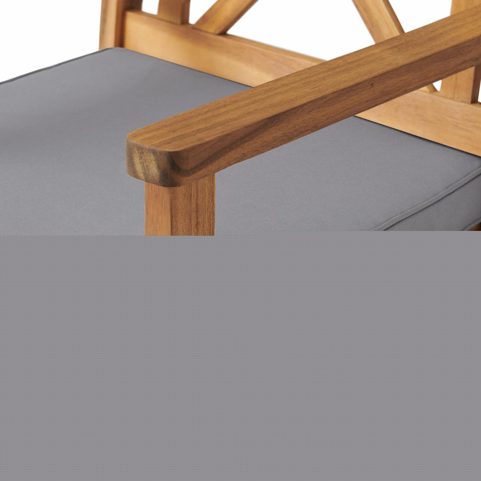 thumbnail image 6 of Alaterre Furniture Manchester Acacia Wood Chairs with Cushions - Set of 2, Natural, 6 of 7