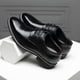 thumbnail image 5 of Nuevos Zapatos de cuero para hombre, Zapatos informales de alta calidad para hombre, vestido Formal cómodo hecho a mano, Zapatos planos Oxford con cordones para hombre, 5 of 5