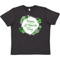 thumbnail image 3 of Inktastic Happy St. Patrick's Day Clovers Youth T-Shirt, 3 of 5