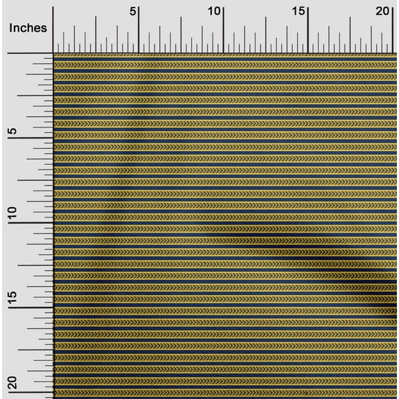 oneOone Organic Cotton Poplin Twill Fabric Stripe & Arrow Block Print Fabric BTY 42 Inch Wide