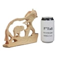 thumbnail image 6 of Ebros Safari Bush Elephant And Baby Walking In The Jungle Statue 9"L Faux Wood, 6 of 7