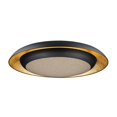 thumbnail image 1 of Maxim 35078CYGLBK Iris LED One Light Flush Mount, Gold Leaf & Black, 1 of 1