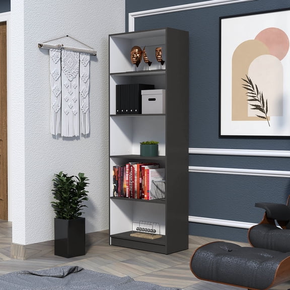 Pine four - tier cabinet, additional open storage | In game rooms, stores board games and accessories