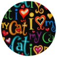 thumbnail image 1 of Andreas TRT-142 10 in. I Luv Chats Trivet Rond&44; Pack de 3, 1 of 1