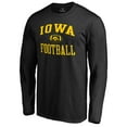 thumbnail image 2 of Men's Black Iowa Hawkeyes First Sprint Long Sleeve T-Shirt, 2 of 3