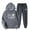 Dark Gray, variant on Clearance Womens Clothing Plus Size Fayshow0 Women'S Sports Tracksuits Long Sleeve Pullover Hoodies Sweatshirt Loose Coat and Sweatpants Fall Winter Suit
