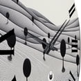 thumbnail image 3 of Designart "Mirage in the Desert III III" Landscapes Oversized Wall Clock, 3 of 6