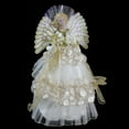 thumbnail image 2 of Northlight Robe d'Ange Blanche et Dorée 16 Pouces à Paillettes pour Arbre de Noël, 2 of 3