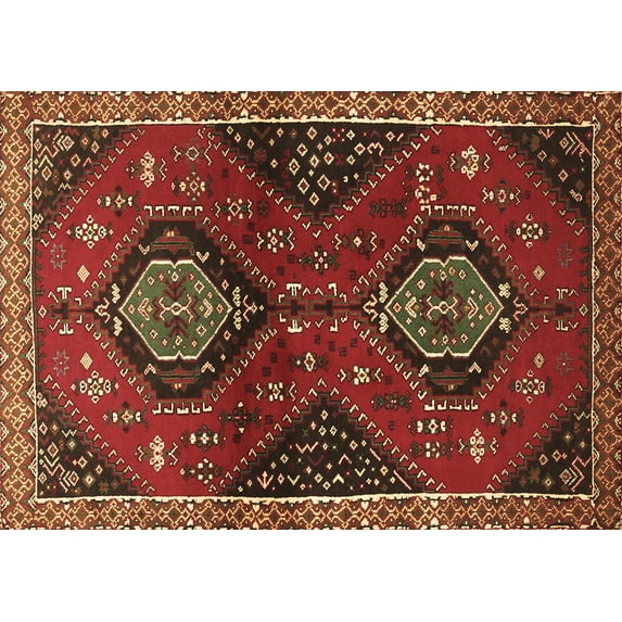 Ahgly Company Indoor Rectangle Persian Brown Traditional Area Rugs, 8' x 10'