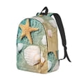 thumbnail image 2 of Daiia Starfish And Seashell Vintage Canvas Backpack for Men and Women ,Hiking Backpack,Travel Laptop Bag for School,Large Capacity Backpack, 2 of 8