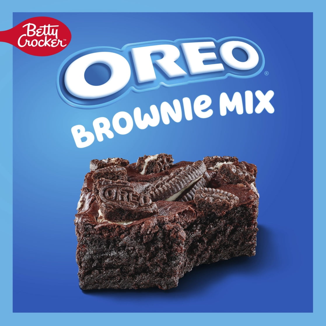 (6 pack) Betty Crocker OREO Brownie Mix, OREO Brownie Mix Topped With OREO Cookie Pieces, 13.6 oz