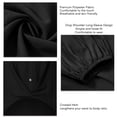 thumbnail image 5 of Sarapandan Long Sleeve Blouse Lapel Collar Button Down Crossed Hem Pure Color Loose Fit Women Shirt Top for Daily Work Travel Black XL, 5 of 6