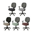 thumbnail image 4 of Modernize Your Workspace with T Shaped Jacquard Fabric Office Chair Cover, 4 of 7