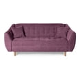 thumbnail image 2 of Sofá 3 Plazas de Velvet Morado Makora Modelo Neroli, 2 of 7