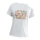 thumbnail image 5 of Camiseta de mujer Camisetas de manga corta Camiseta básica con cuello redondo holgada con estampado de letras coloridas SG, 5 of 8