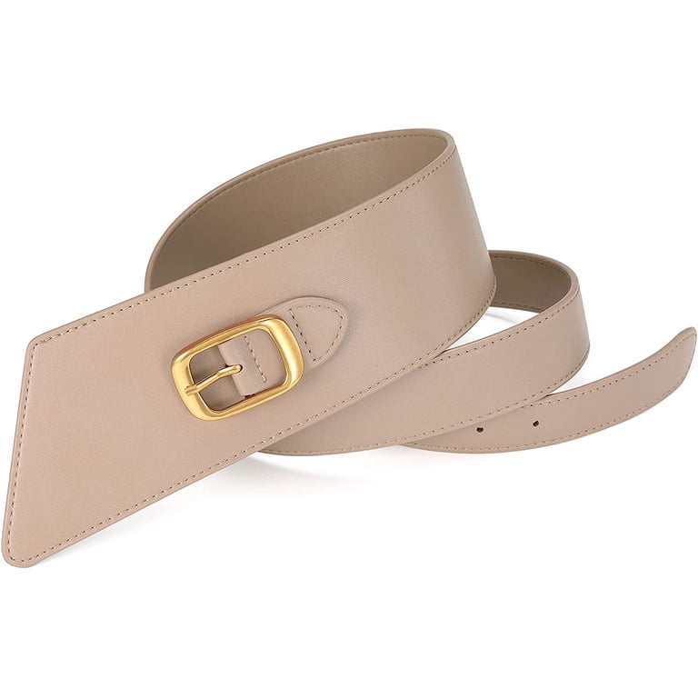 PIKADINGNIS Women Waist Belt Faux Leather Irregular Vintage  display picture 3
