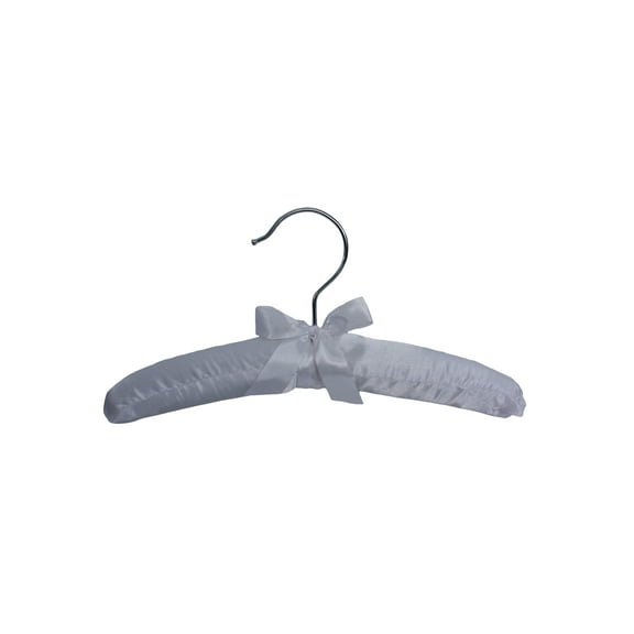 Little Things Mean A Lot Children's 10" Padded Hangers - Muslin, White, and Pants Clips