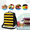 thumbnail image 4 of Disketp Bee Stripe Insulated Lunch Bag Lunch Box - Lunch Bag for Men Adult Women, 4 of 7