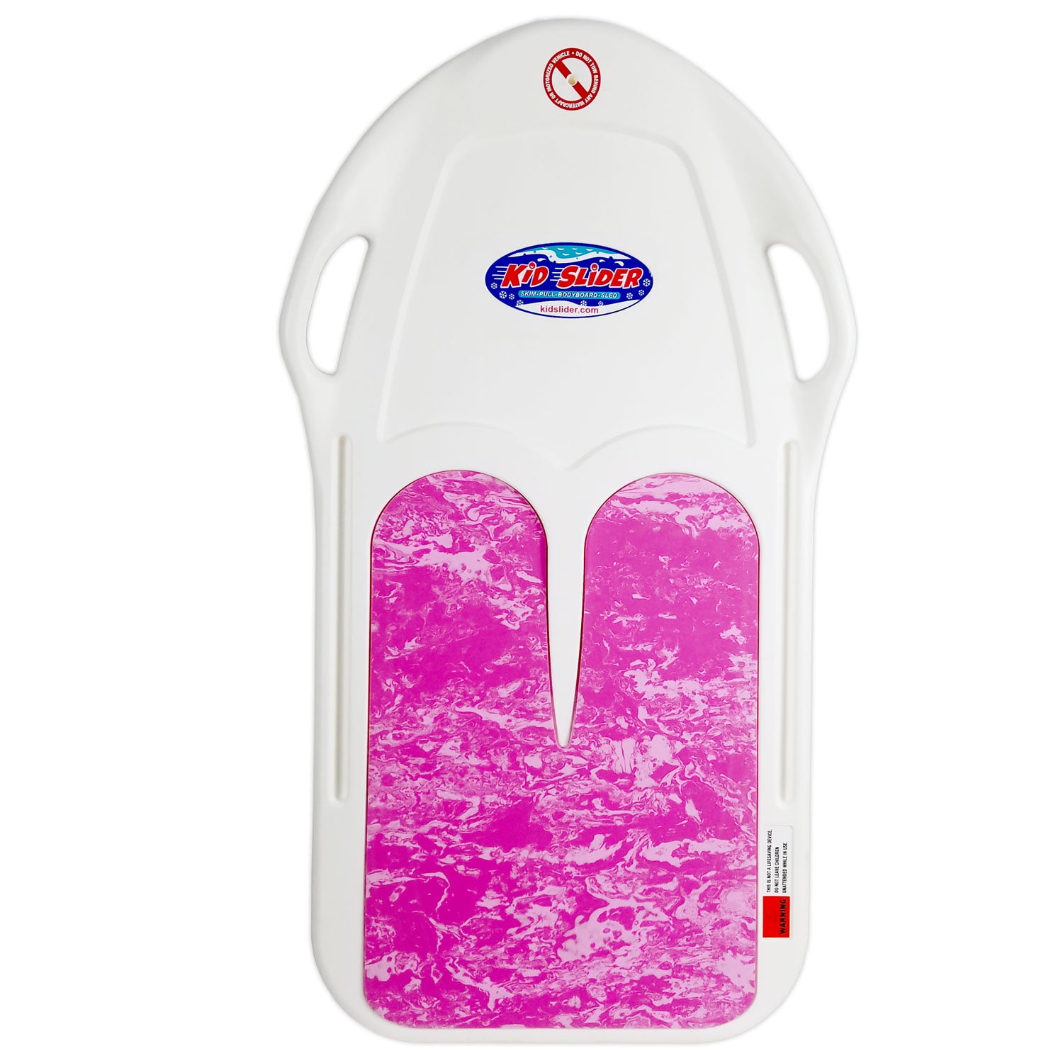 Kid Slider board for skimboarding, bodyboarding, snow sledding -Pink by Pinnacle