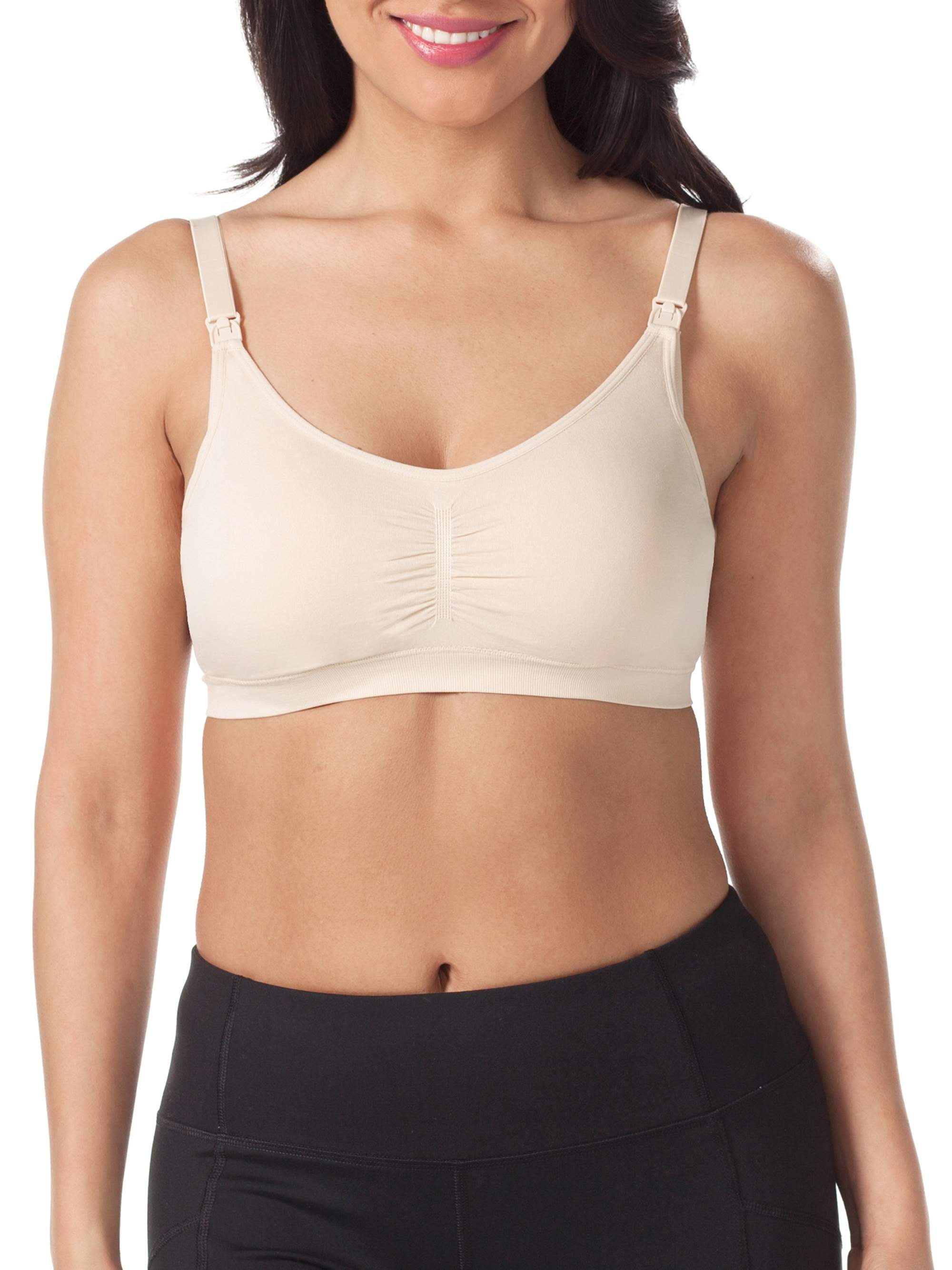 Loving Moments Maternity Seamless Nursing Bra with Removable Pads Size